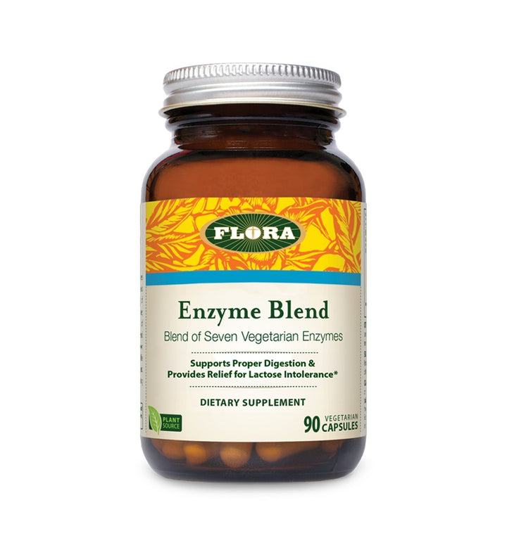 Flora enzyme blend to support proper digenstion and help provide relief to symptoms of lactose intolerance