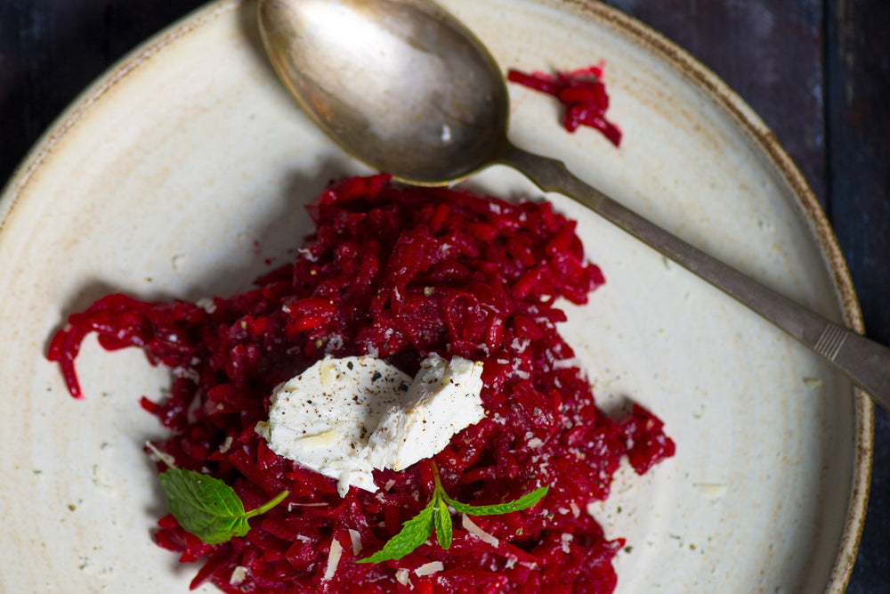 Beet Risotto with Salus Red Beet Crystals