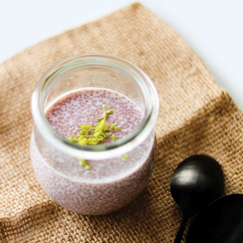Lavender Lime Chia Pudding