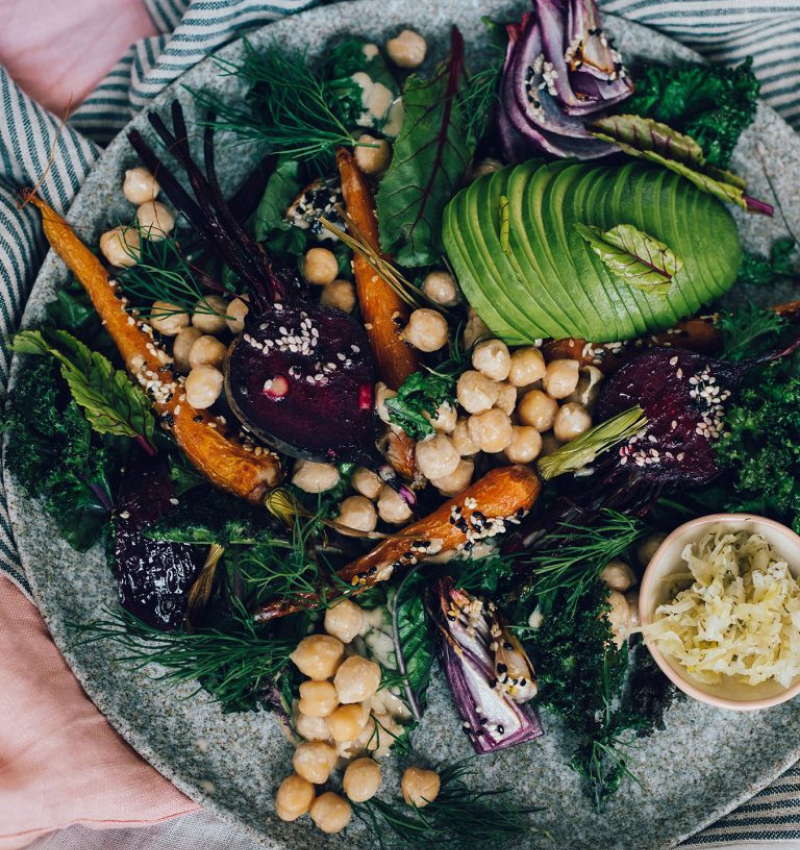 Honey Roasted Veggie Salad