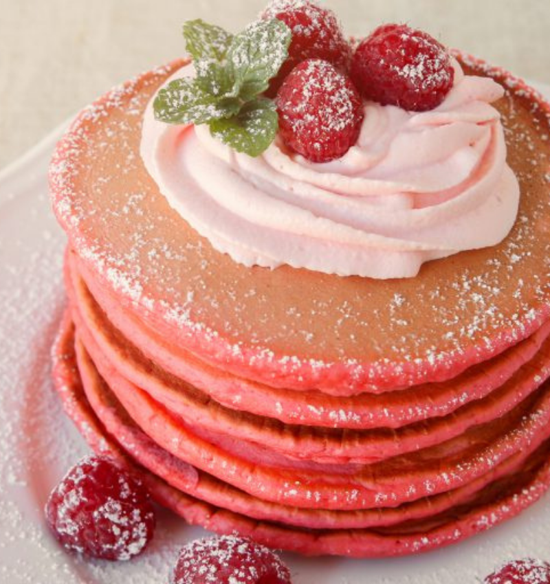 Vegan Pink Pancakes