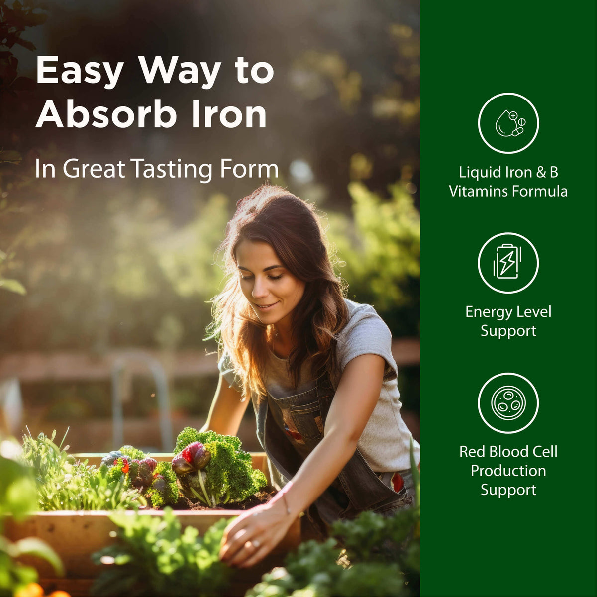 Liquid Iron Supplement for Energy & Wellness | Flora Iron™