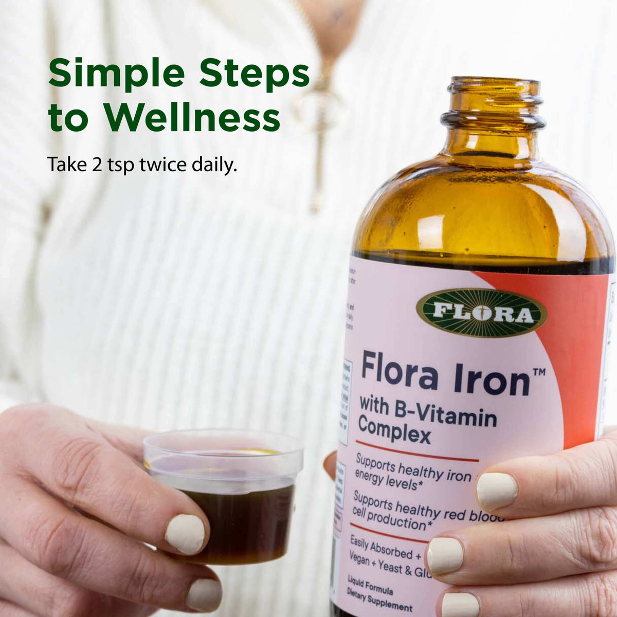 Liquid Iron Supplement for Energy & Wellness | Flora Iron™