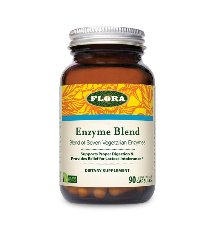 Flora enzyme blend to support proper digenstion and help provide relief to symptoms of lactose intolerance