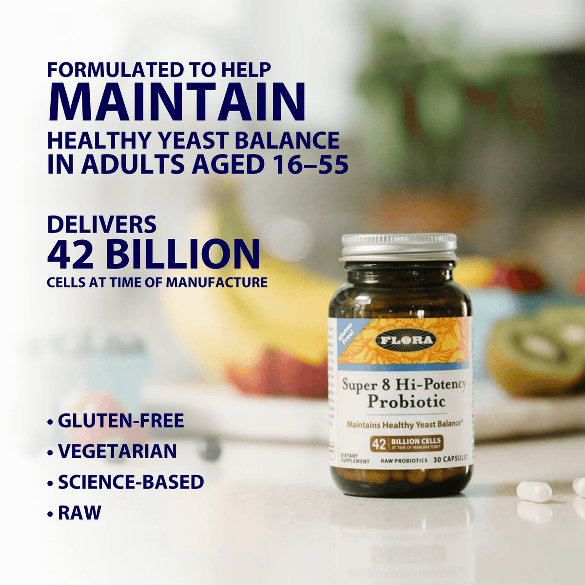 Super 8 Probiotic Blend | Probiotic Supplements - Flora Health
