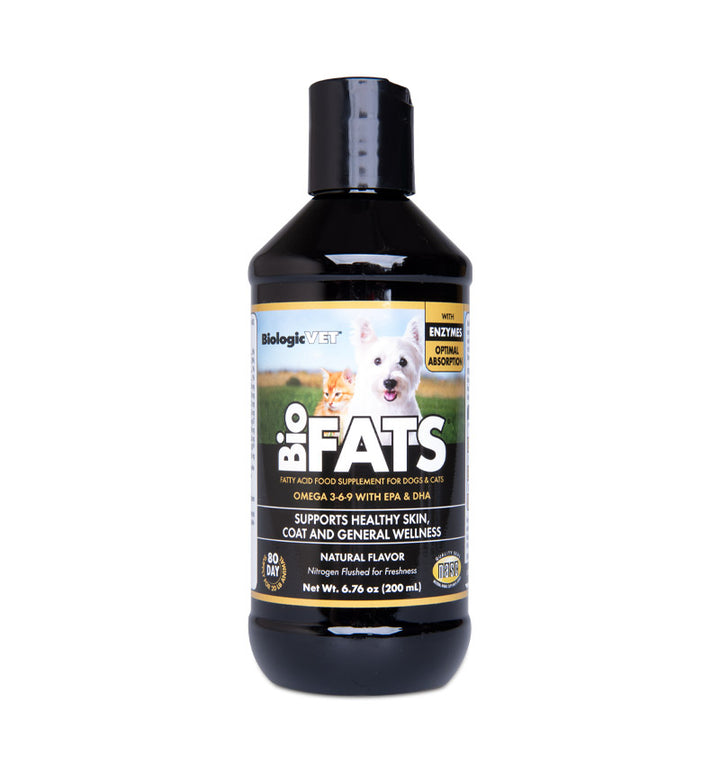 omega 3, 6, and 9 with, EPA , DHA and enzymes for dogs and cats to support pet wellness, fur, and skin