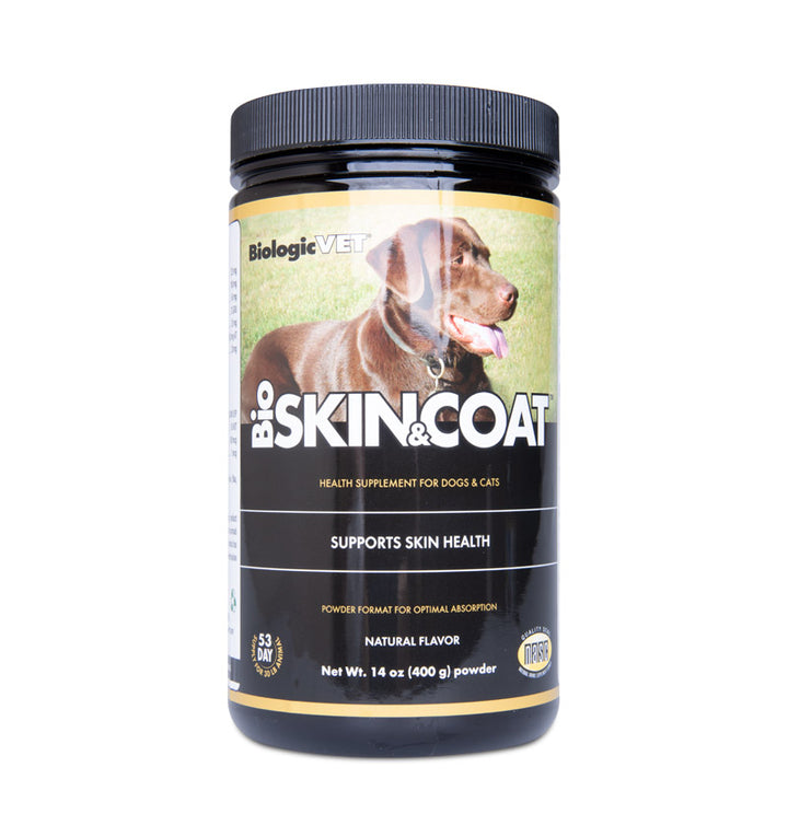 cat and dog skin and fur health supplement powder