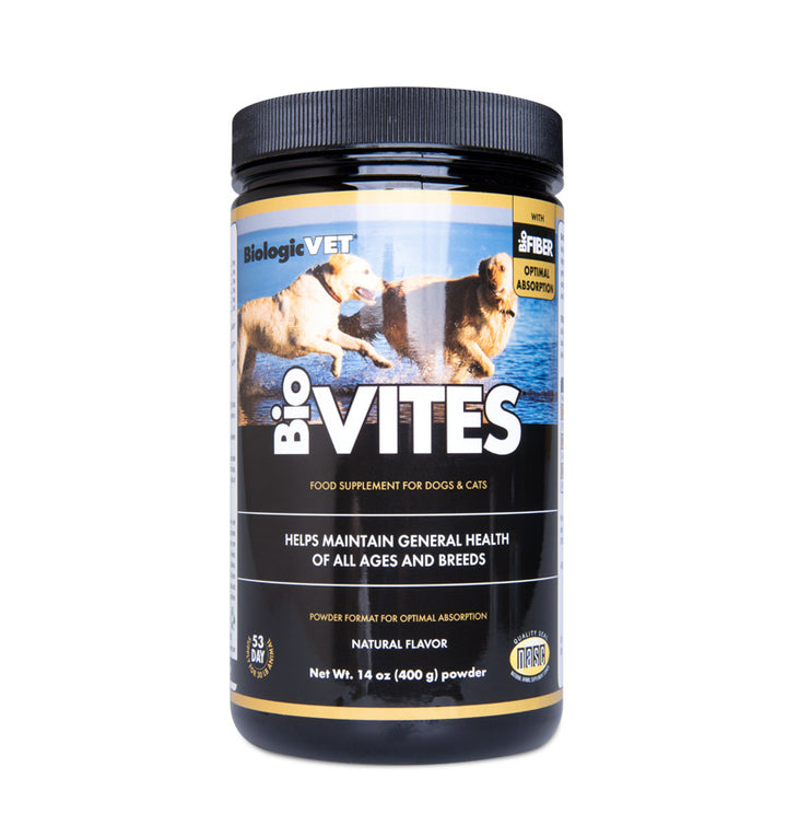 vitamin and supplement powder for cats and dogs with fiber
