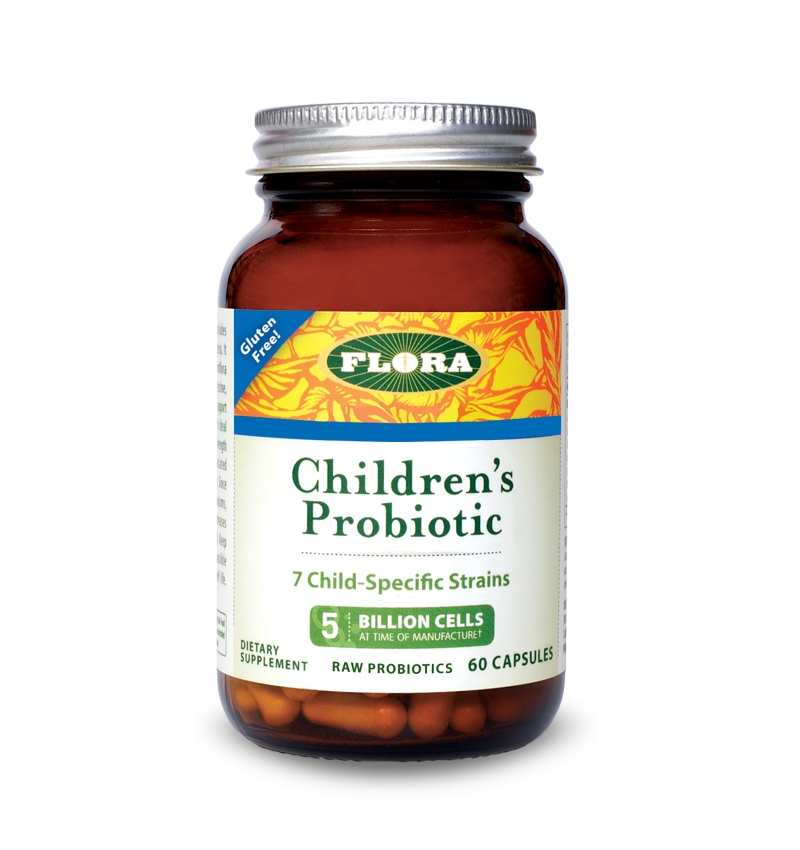 raw probiotics for kids, 60 gluten-free children's supplement capsules