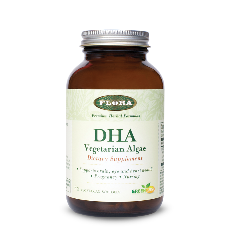 DHA supplement capsules: vegetarian, sustainable source of omega-3 fatty acids, no additives or preservatives, vegan, assists in brain function,