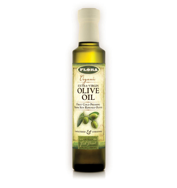 organic extra virgin olive oil, source of Omega 3 and Omega 6 fatty acids, kosher, non GMO, vegan