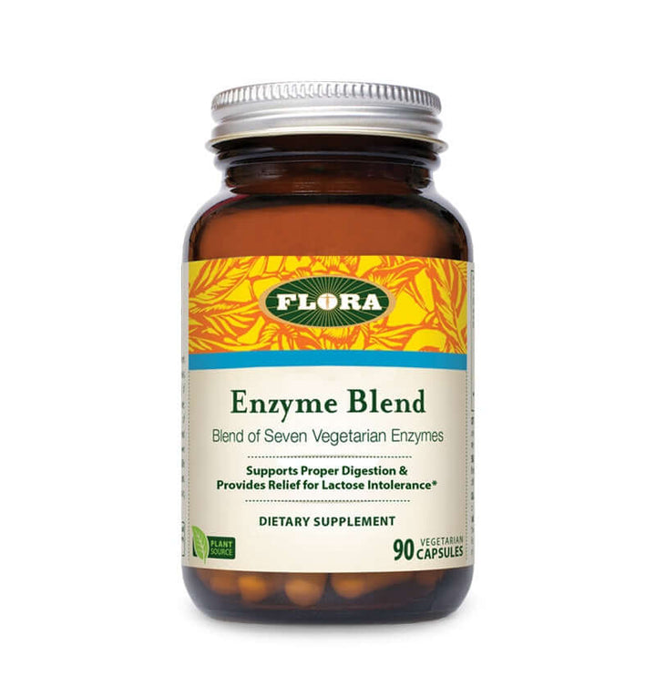 Flora enzyme blend to support proper digenstion and help provide relief to symptoms of lactose intolerance