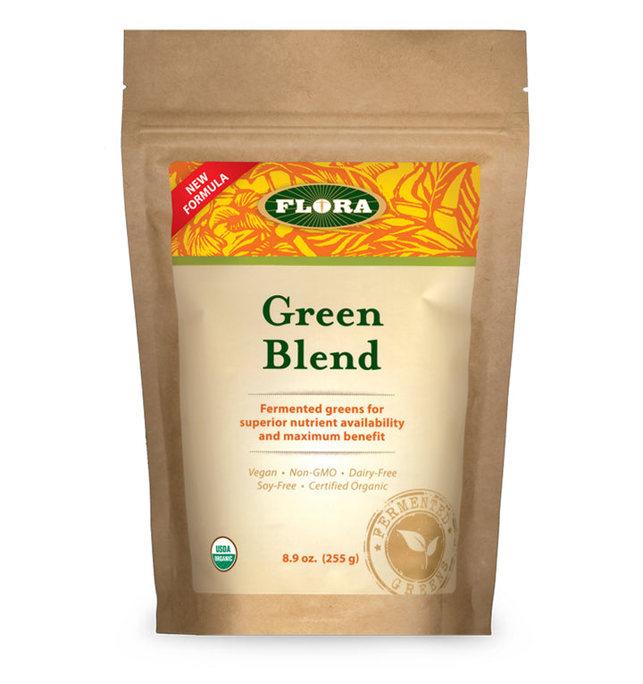 green blend powder made from fermented greens for easier digestion, combination of barley, alfalfa, oat and rye, non-GMO, soy-free, vegetarian, These statements have not been evaluated by the Food and Drug Administration. This product is not intended to diagnose, treat, cure or prevent any disease.