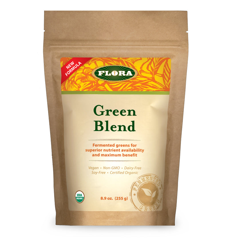 green blend powder made from fermented greens for easier digestion, combination of barley, alfalfa, oat and rye, non-GMO, soy-free, vegetarian, These statements have not been evaluated by the Food and Drug Administration. This product is not intended to diagnose, treat, cure or prevent any disease.